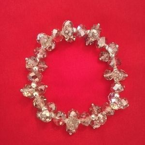 Clear Glass Beaded Bracelet